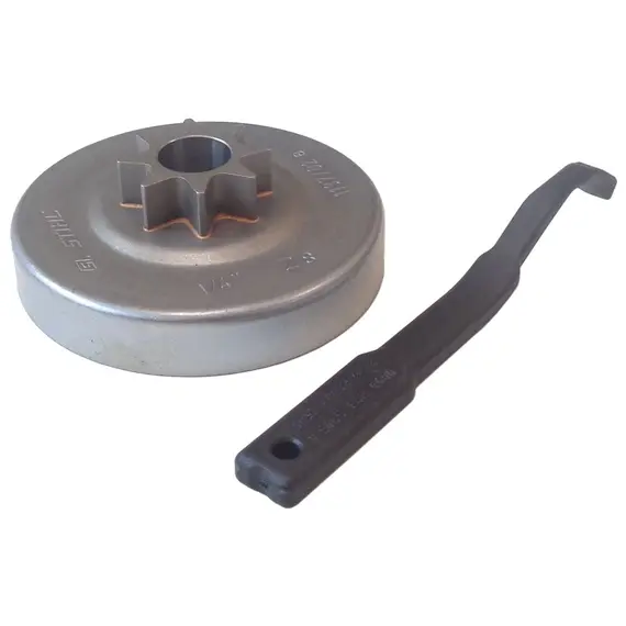 Ланцюгова зірочка 1/4" 8T підходить до Stihl MS192C MS192T MS193C - 1137 640 2006, фото 